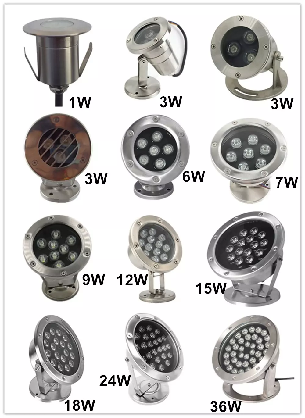 3W Led Underwater Light