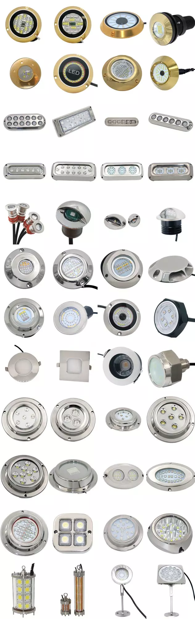 80W Thru-Hull 10-30VDC RGBW Led Underwater Yacht Lights 80W Thru-Hull 10-30VDC RGBW Led Underwater Yacht Lights